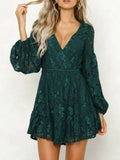 Lace Tie-Detail Mini Dress — additional view 2