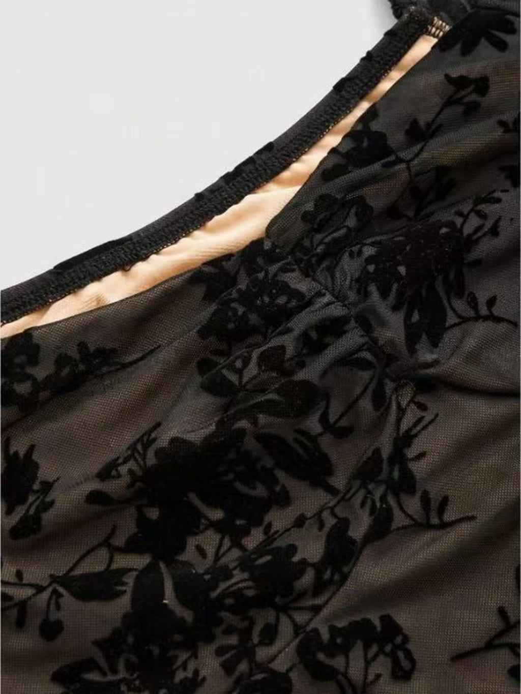 Sweetheart Neck Flared Sleeve Mini Dress — additional view 3