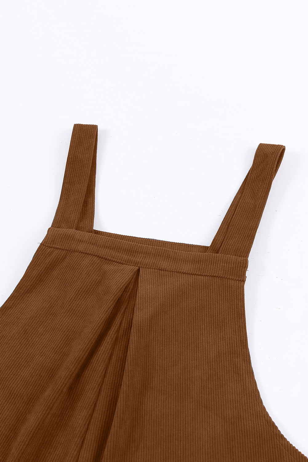 Solid Corduroy Wide Leg Bib Overalls — additional view 5