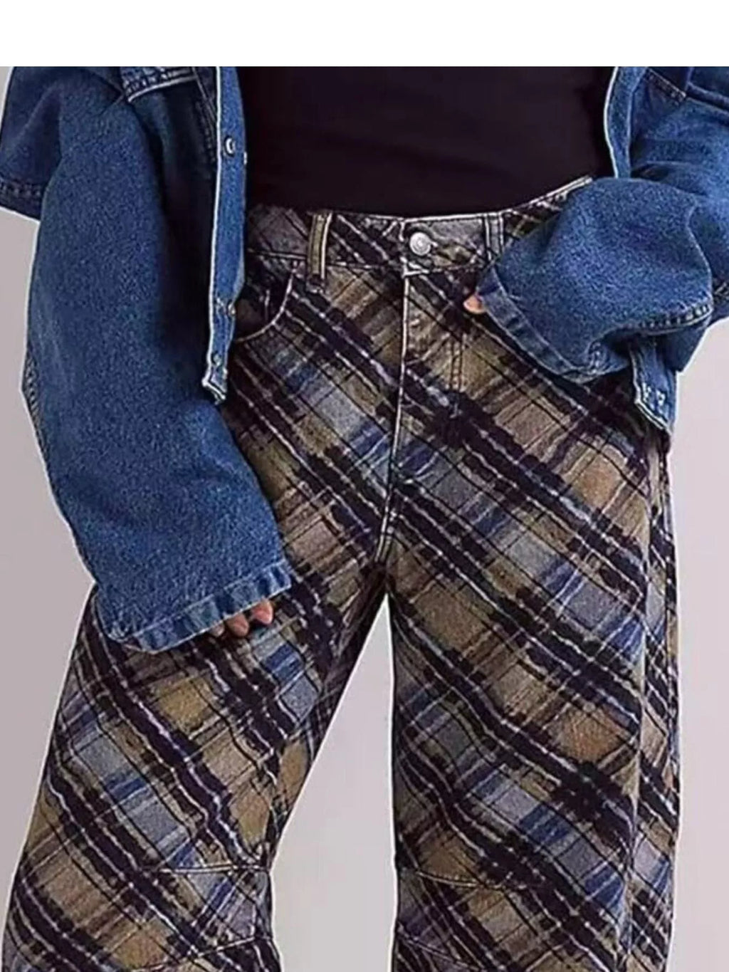 Printed Wide-Leg Jeans — additional view 5
