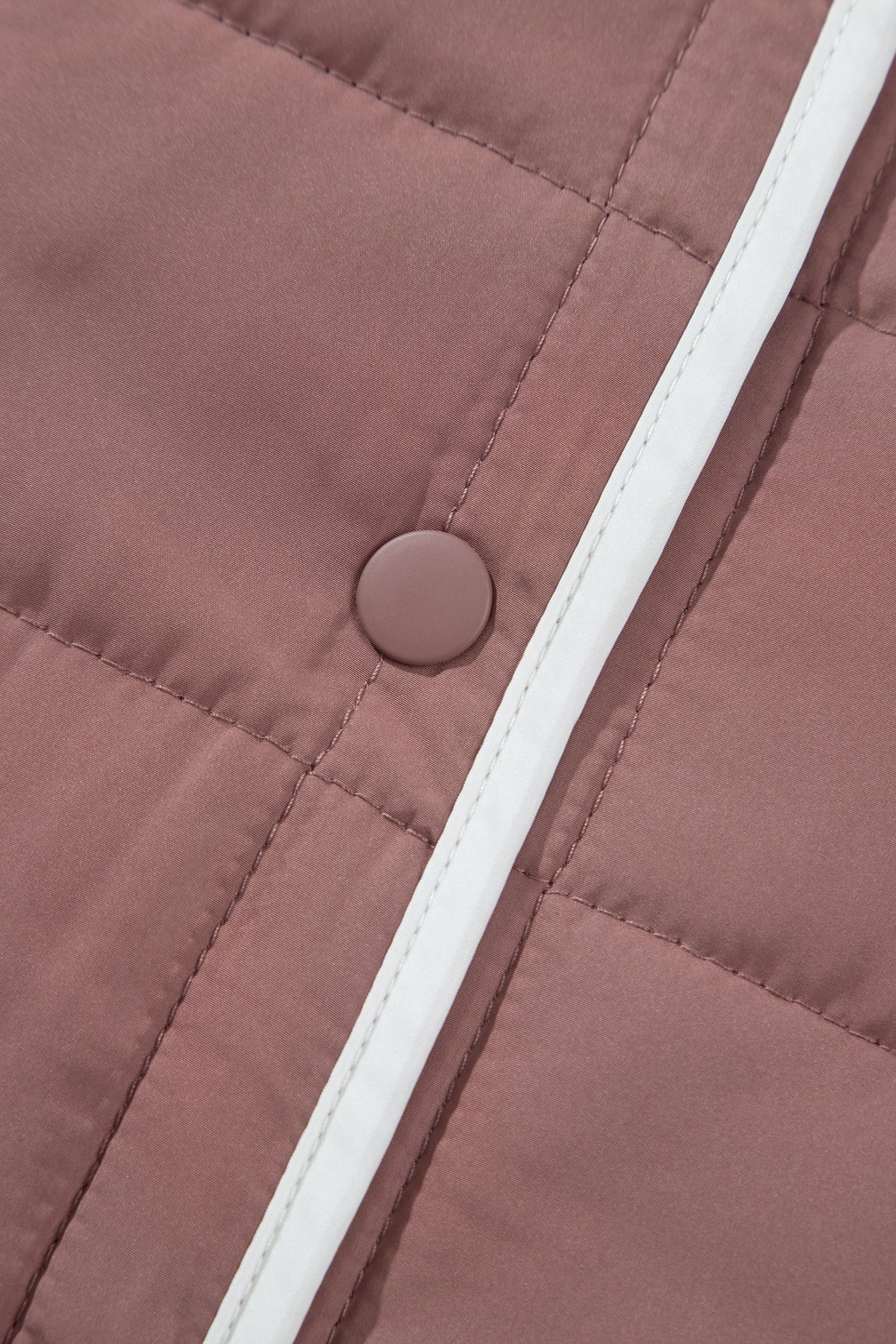 Contrast Trim Quilted Patch Pocket Buttoned Jacket — additional view 6