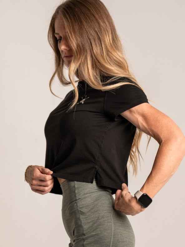 ENCORE CROP TEE