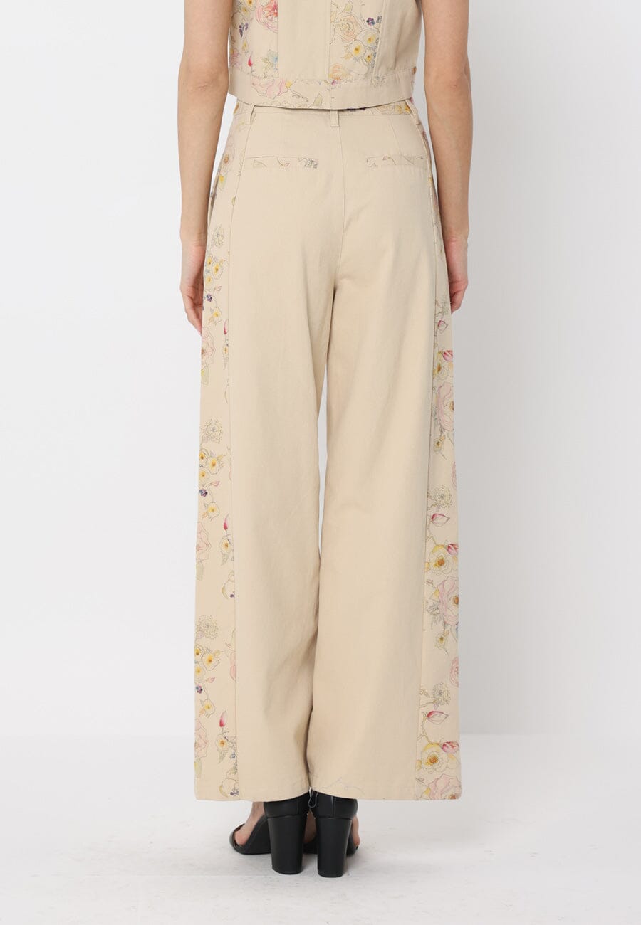 Floral Wide-Leg Pants