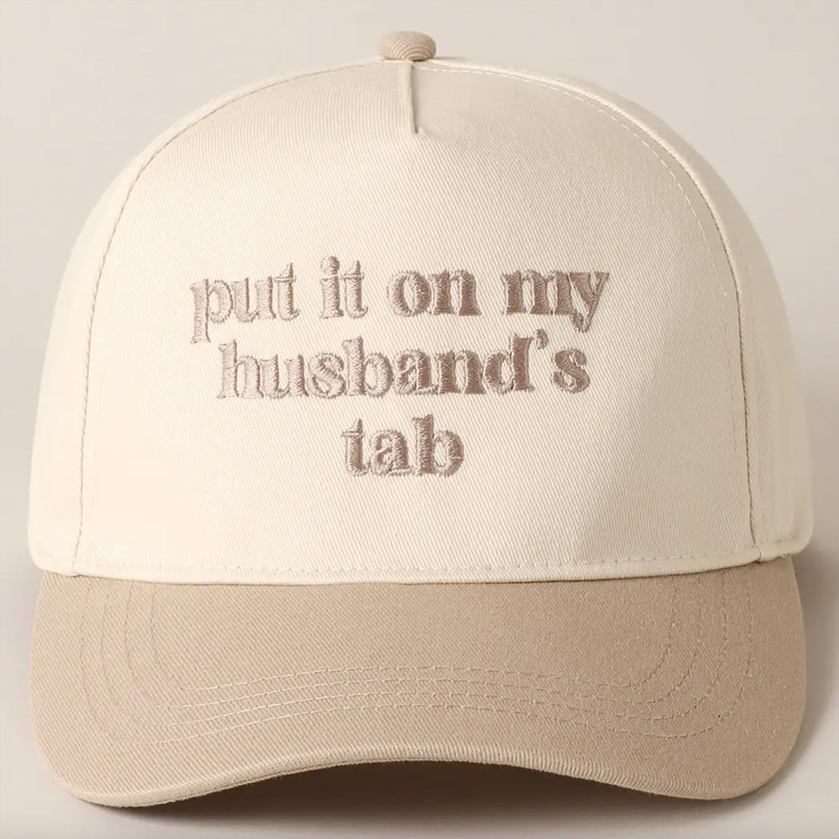 'Put It On My Husbands Tab' Baseball Hatt