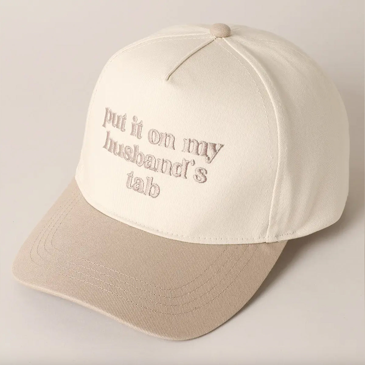 'Put It On My Husbands Tab' Baseball Hatt