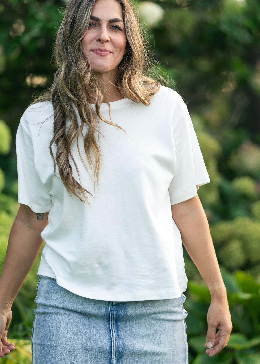 Short Sleeve White Essential Relaxed T-shirt